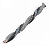 AUDIO SYSTEM OFC GRÅ SNOET HØJTTALERKABEL 0,5mm² 200M